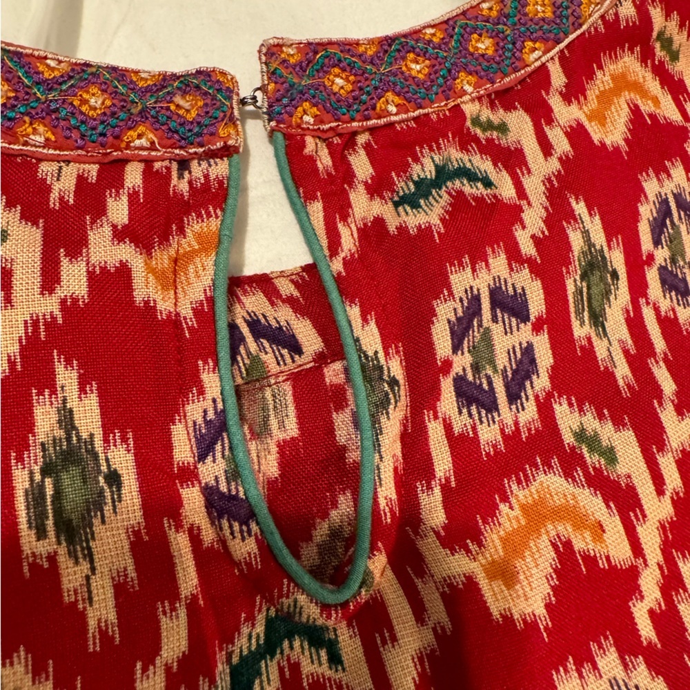 Anthropologie Staring at Stars Embroidered Cropped Blouse NWOT - Picture 6 of 8